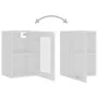 Weißer Hängeschrank aus Holzwerkstoff und Glas, 40 x 31 x 60 cm von vidaXL, Küchenschränke - Ref: Foro24-802505, Preis: 44,79...