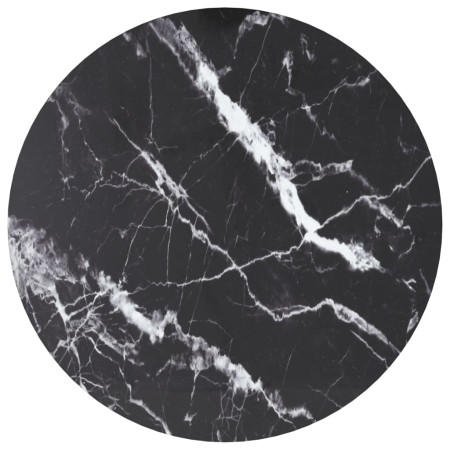 Tablero de mesa diseño mármol vidrio templado negro Ø70x0,8 cm by , Table tops - Ref: Foro24-322265, Price: 52,66 €, Discount: %