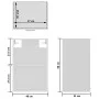 Weißer Hängeschrank aus Holzwerkstoff und Glas, 40 x 31 x 60 cm von vidaXL, Küchenschränke - Ref: Foro24-802505, Preis: 44,79...