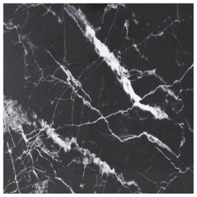 Tablero mesa diseño mármol vidrio templado negro 80x80 cm 6 mm by , Table tops - Ref: Foro24-322273, Price: 63,96 €, Discount: %