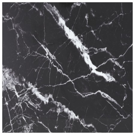 Tablero mesa diseño mármol vidrio templado negro 80x80 cm 6 mm by , Table tops - Ref: Foro24-322273, Price: 63,96 €, Discount: %
