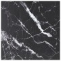 Tablero mesa diseño mármol vidrio templado negro 80x80 cm 6 mm by , Table tops - Ref: Foro24-322273, Price: 63,96 €, Discount: %