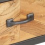 Mesa consola de madera maciza de acacia 110x35x75 cm by , Side tables - Ref: Foro24-323527, Price: 133,91 €, Discount: %