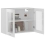 Hängeelement aus Glas und Holzwerkstoff, weiß glänzend von vidaXL, Küchenschränke - Ref: Foro24-802534, Preis: 85,41 €, Rabat...