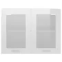 Armario colgante vidrio y madera ingeniería blanco brillo de vidaXL, Armarios de cocina - Ref: Foro24-802534, Precio: 85,41 €...