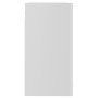 Hanging glass and wood cabinet, glossy white engineering by vidaXL, Kitchen cabinets - Ref: Foro24-802534, Price: 85,41 €, Di...