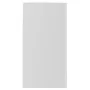 Hanging glass and wood cabinet, glossy white engineering by vidaXL, Kitchen cabinets - Ref: Foro24-802534, Price: 85,41 €, Di...