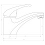SCHÜTTE Grifo mezclador de lavabo CALVINO cromado von , Wasserhähne - Ref: Foro24-438665, Preis: 51,40 €, Rabatt: %