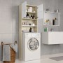 Armario para lavadora blanco y roble Sonoma 64x25,5x190 cm von , Zubehör für Waschmaschinen und Trockner - Ref: Foro24-800032...