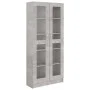 Concrete gray engineered wood display case 82.5x30.5x185.5cm by vidaXL, Bookcases and shelves - Ref: Foro24-802772, Price: 17...