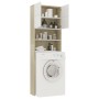 Armario para lavadora blanco y roble Sonoma 64x25,5x190 cm von , Zubehör für Waschmaschinen und Trockner - Ref: Foro24-800032...