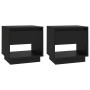 Mesitas de noche 2 uds madera contrachapada negro 45x34x44 cm de , Mesitas de noche - Ref: Foro24-809515, Precio: 77,23 €, De...