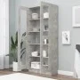 Concrete gray engineered wood display case 82.5x30.5x185.5cm by vidaXL, Bookcases and shelves - Ref: Foro24-802772, Price: 17...