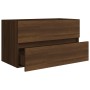 Mueble de lavabo madera de ingeniería roble marrón 80x38,5x45cm by , Bathroom furniture - Ref: Foro24-815653, Price: 65,30 €,...