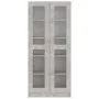 Concrete gray engineered wood display case 82.5x30.5x185.5cm by vidaXL, Bookcases and shelves - Ref: Foro24-802772, Price: 17...