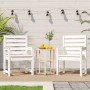 Sillas jardín 2 uds madera maciza pino blanco 60x48x91 cm by , Garden chairs - Ref: Foro24-824054, Price: 157,37 €, Discount: %