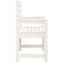 Sillas jardín 2 uds madera maciza pino blanco 60x48x91 cm by , Garden chairs - Ref: Foro24-824054, Price: 157,37 €, Discount: %