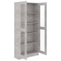 Concrete gray engineered wood display case 82.5x30.5x185.5cm by vidaXL, Bookcases and shelves - Ref: Foro24-802772, Price: 18...