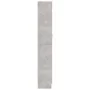 Concrete gray engineered wood display case 82.5x30.5x185.5cm by vidaXL, Bookcases and shelves - Ref: Foro24-802772, Price: 17...