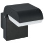 Lámpara LED de pared para jardín ovalada negra 9 W by , Outdoor lighting - Ref: Foro24-45652, Price: 32,91 €, Discount: %