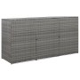 Cobertizo triple cubo basura ratán PE antracita 229x78x120 cm von , Halterungen für Abfallbehälter - Ref: Foro24-46735, Preis...