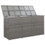 Cobertizo triple cubo basura ratán PE antracita 229x78x120 cm von , Halterungen für Abfallbehälter - Ref: Foro24-46735, Preis...