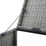 Cobertizo triple cubo basura ratán PE antracita 229x78x120 cm von , Halterungen für Abfallbehälter - Ref: Foro24-46735, Preis...