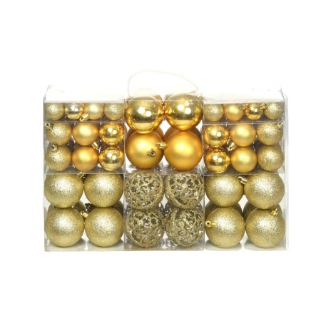 Lote de bolas de Navidad 100 unidades doradas 3/4/6 cm by , Festive decorations - Ref: Foro24-245708, Price: 29,69 €, Discoun...