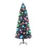 Árbol de Navidad con luces y soporte fibra óptica 240 cm de , Arboles de navidad - Ref: Foro24-284299, Precio: 157,20 €