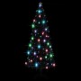 Árbol de Navidad con luces y soporte fibra óptica 240 cm de , Arboles de navidad - Ref: Foro24-284299, Precio: 157,20 €