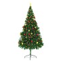 Árbol de Navidad preiluminado con luces y bolas verde 210 cm von , Weihnachtsbäume - Ref: Foro24-321501, Preis: 94,54 €, Raba...