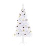 Árbol de Navidad preiluminado con luces y bolas blanco 180 cm by , Christmas trees - Ref: Foro24-321503, Price: 65,18 €, Disc...