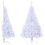 Medio árbol de Navidad artificial con soporte PVC blanco 150 cm von , Weihnachtsbäume - Ref: Foro24-328418, Preis: 30,89 €, R...
