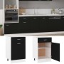 Armario inferior cajón cocina madera ingeniería negro de vidaXL, Armarios de cocina - Ref: Foro24-801221, Precio: 82,66 €, De...