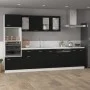 Black engineered wood kitchen drawer bottom cabinet by vidaXL, Kitchen cabinets - Ref: Foro24-801221, Price: 81,31 €, Discoun...