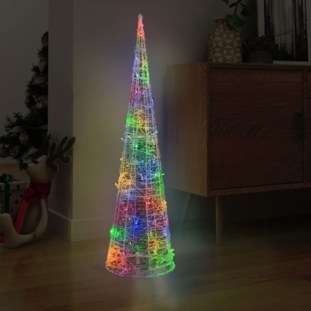 Pirámide decorativa cono acrílico luces LED de colores 120 cm by , Christmas lights - Ref: Foro24-329808, Price: 89,67 €, Dis...