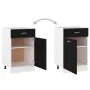 Black engineered wood kitchen drawer bottom cabinet by vidaXL, Kitchen cabinets - Ref: Foro24-801221, Price: 81,31 €, Discoun...