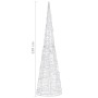Pirámide decorativa cono acrílico luces LED de colores 120 cm by , Christmas lights - Ref: Foro24-329808, Price: 89,67 €, Dis...