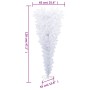 Árbol de Navidad artificial al revés con soporte blanco 120 cm