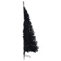 Medio árbol de Navidad artificial con soporte PVC negro 210 cm by , Christmas trees - Ref: Foro24-344678, Price: 50,14 €, Dis...
