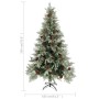 Árbol de Navidad con luces y piñas PVC PE verde y blanco 195 cm by , Christmas trees - Ref: Foro24-3094565, Price: 178,18 €, ...