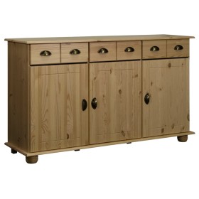 Aparador de madera maciza de pino 134x39x79,5 cm by , Sideboards - Ref: Foro24-325538, Price: 214,00 €, Discount: %