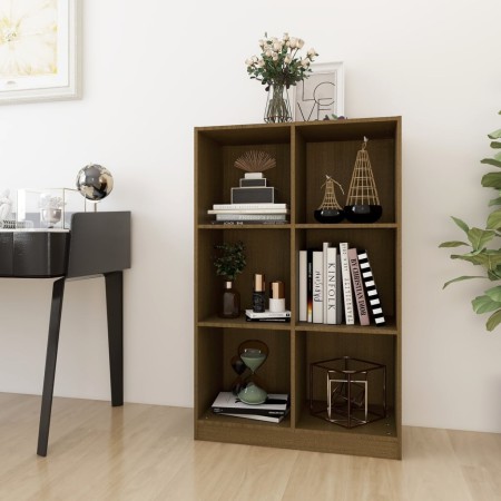 Estantería de madera maciza de pino marrón 70x33x110 cm von , Bücherregale und Regale - Ref: Foro24-809957, Preis: 66,94 €, R...