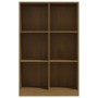Estantería de madera maciza de pino marrón 70x33x110 cm von , Bücherregale und Regale - Ref: Foro24-809957, Preis: 66,94 €, R...