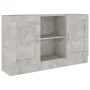 Betongraues Sperrholz-Sideboard 120x30,5x70 cm von vidaXL, Sideboards - Ref: Foro24-802781, Preis: 91,21 €, Rabatt: %