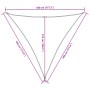 Toldo de vela triangular tela Oxford amarillo 4,5x4,5x4,5 m by , Umbrellas - Ref: Foro24-135618, Price: 38,48 €, Discount: %