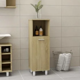 Badezimmerschrank aus eichenfarbigem Sperrholz 30x30x95 cm von vidaXL, Badezimmermöbel - Ref: Foro24-802618, Preis: 56,48 €, ...