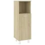Badezimmerschrank aus eichenfarbigem Sperrholz 30x30x95 cm von vidaXL, Badezimmermöbel - Ref: Foro24-802618, Preis: 56,45 €, ...