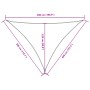 Toldo de vela triangular tela Oxford marrón 3x4x5 m by , Umbrellas - Ref: Foro24-135833, Price: 28,36 €, Discount: %