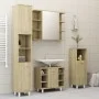 Badezimmerschrank aus eichenfarbigem Sperrholz 30x30x95 cm von vidaXL, Badezimmermöbel - Ref: Foro24-802618, Preis: 56,45 €, ...
